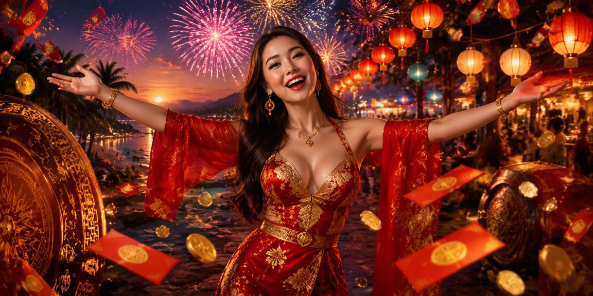 Trò chơi jackpot hấp dẫn ở Phú Quốc trong khung cảnh chợ đêm rực rỡ